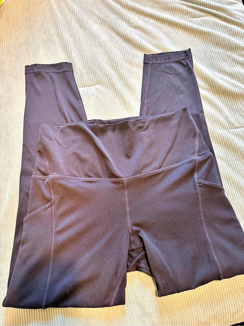Quince Ultra-Soft High-Rise Pocket Legging Black Medium